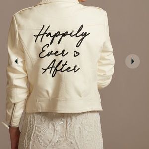 Happily Ever After vegan leather moto jacket